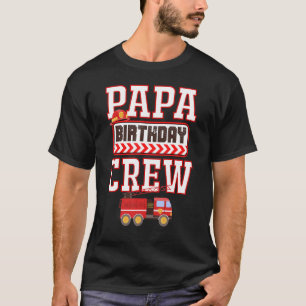 Camiseta Papá do Birthday Boy Fire Fireman Hostin