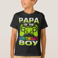 PAPA Do Birthday Boy Matching Video Gamer Birt