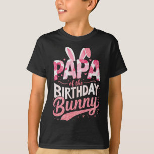 Camiseta Papá Do Festa De Matança Familiar De Coelhinhos De