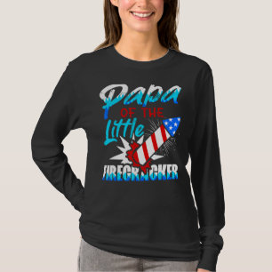Camiseta Papá Do Pequeno Fogueiro 4 De Julho Birthda