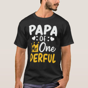Camiseta Papa do primeiro aniversario Maravilhoso Festa Cor