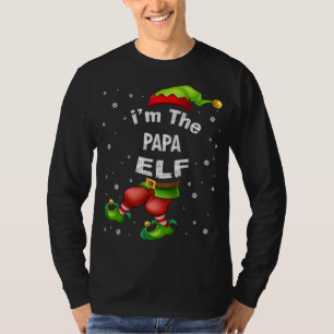 Camiseta Papá Elf Matching Family Natal do Pajama