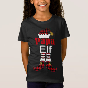 Camiseta Papá Elf Natal Buffalo Xadrez Matando Família