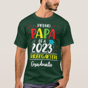Camiseta Papá Engraçado Orgulhoso da Classe 2023 do Jardim