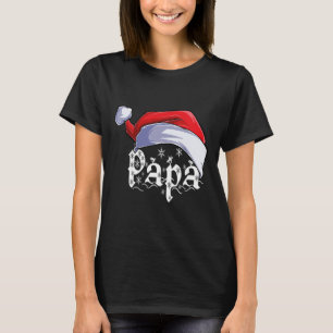 Camiseta Papá Feliz Natal Santa Claus Xmas Matriz Familiar