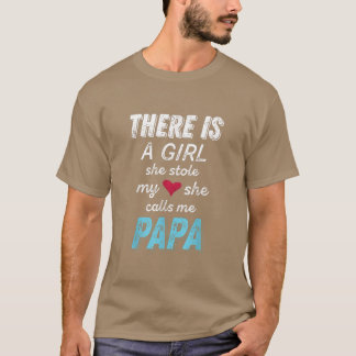 Camiseta Papá Gifs da neta, ela roubou minha ouvidos