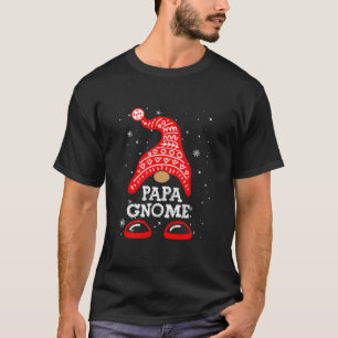 Camiseta Papa Gnome Funny Christmas Matching Family Group T