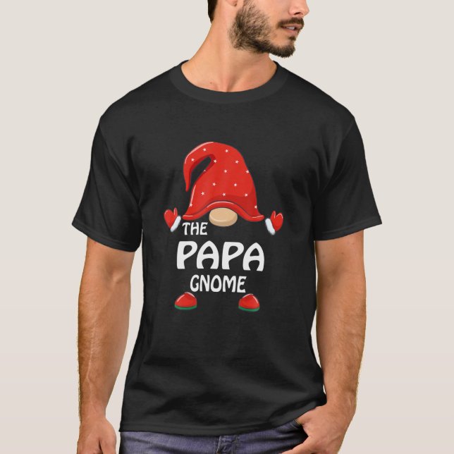 Camiseta Papá Gnomo Feliz Natal Matando Família Pajama (Frente)