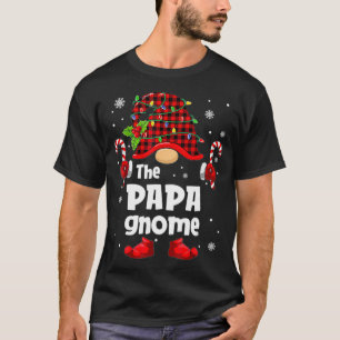 Camiseta Papa Gnomo Xadrez Buffalo Família de Árvore de N