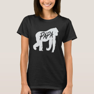 Camiseta Papa Gorilla Ape Mackey Animal Willife Tee