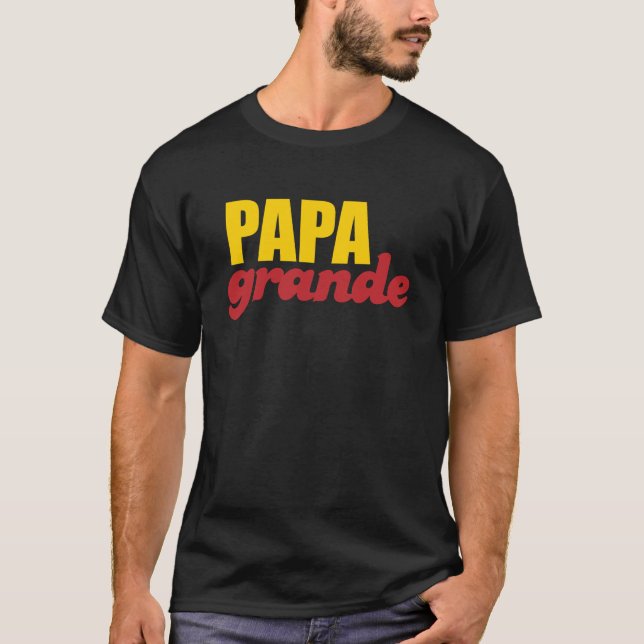 Camiseta Papá grandioso - pai grande (Frente)