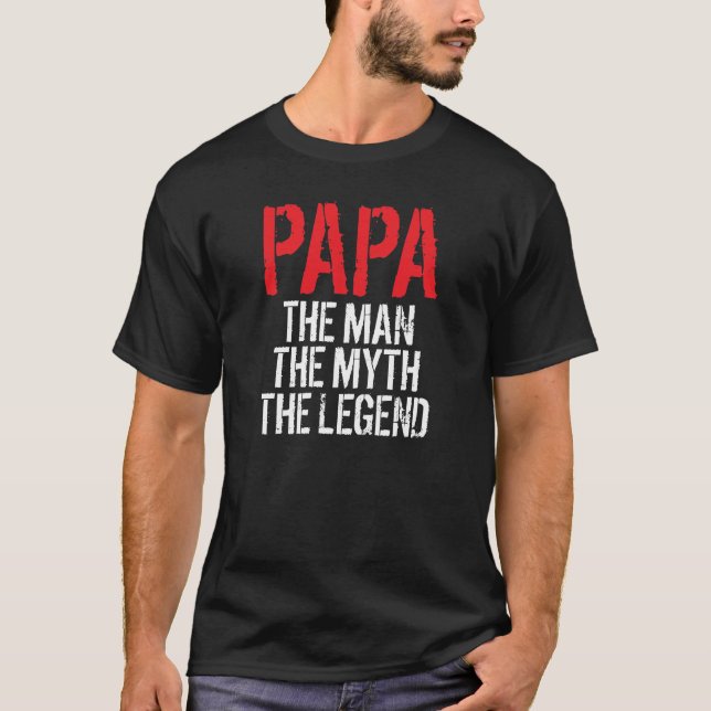 Camiseta Papá, homem, t-shirt da legenda do mito (Frente)