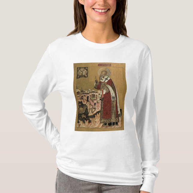 Camiseta Papa Klemens com cenas de sua vida (Frente)