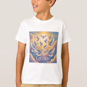 Camiseta Papa Leão XIV - Um novo amanhecer da paz