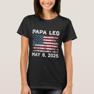 Camiseta Papa Leo Us Deus abençoe Papa Leo Americano