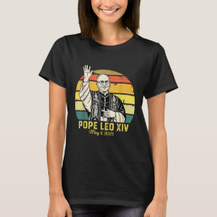 Camiseta Papa Leo Xiv 8 de maio de 2025 Sunset