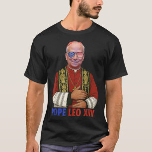 Camiseta Papa Leo Xiv Novo Papa Americano 2025 Engraçado