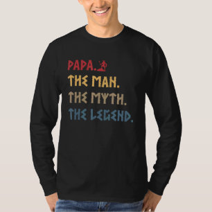 Camiseta Papa Man Mito Legenda Viking Para Pai De Mulheres