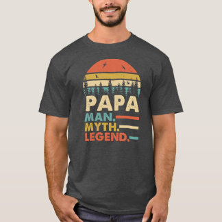 Camiseta Papa Man Myend Legend Day Vintage