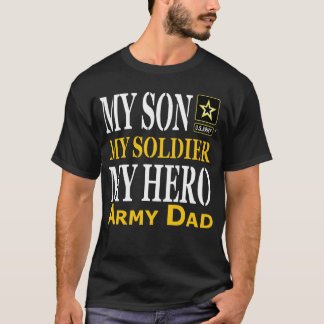 Camiseta Papá meu t-shirt quente do pai do exército do