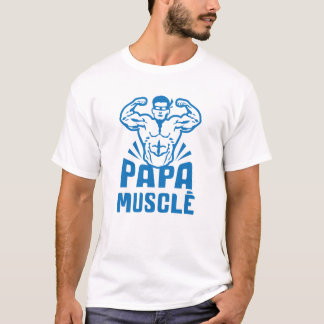 Camiseta papa_muscle_bodybuilder_heros_logo_0