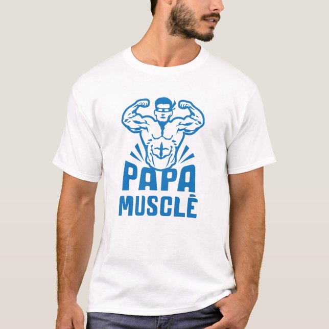 Camiseta papa_muscle_bodybuilder_heros_logo_0 (Frente)