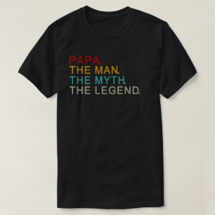 Camiseta papa o homem mito lenda