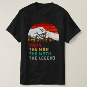 Camiseta papa o homem mito lenda