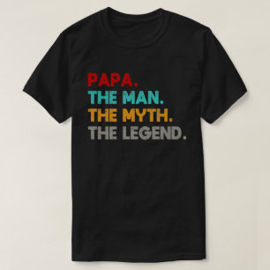 Camiseta papa o homem mito lenda
