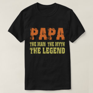 Camiseta Papá o homem o mito a legenda