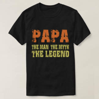 Camiseta Papá o homem o mito a legenda