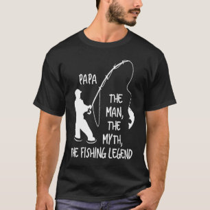 Camiseta Papa O Homem O Mito A Lenda De Pesca