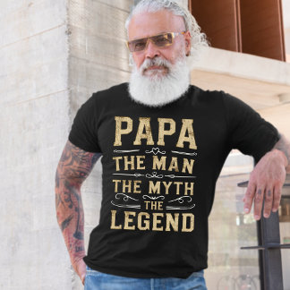 Camiseta Papá | O Homem O Mito O Dia de os pais Da Lenda