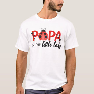 Camiseta Papa of the Little Lady Birthday Party Shirt