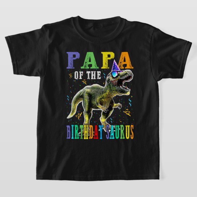 Camiseta PAPA Orgulhoso Do Jovem Surus Dinossaur (Postura )