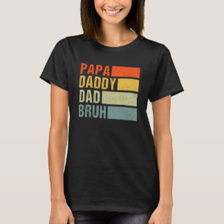 Camiseta Papá Pai Bruh Bruh Sarcasic Pai Pais Da