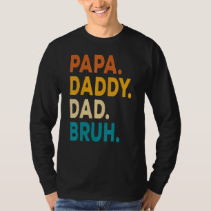 Camiseta Papá Pai Bruh Kids Pai Filha Filha Piada 20