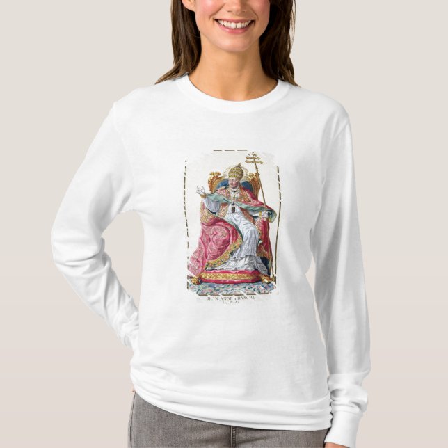 Camiseta Papa Pius VI (1717-99) 'de DES Estampes de (Frente)