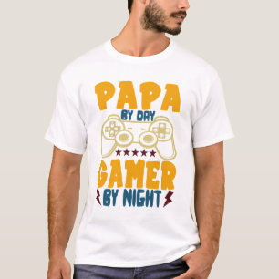 Camiseta Papá por Dia Jogador por Noite