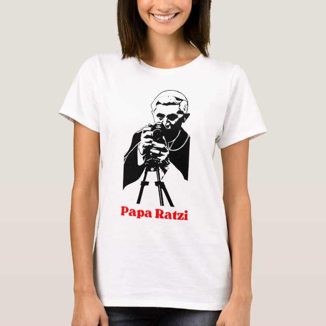 Camiseta Papa Ratzi (Frente)