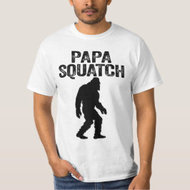 Camiseta Papa Squatch Engraçado Pé Grande - Presente Dia de
