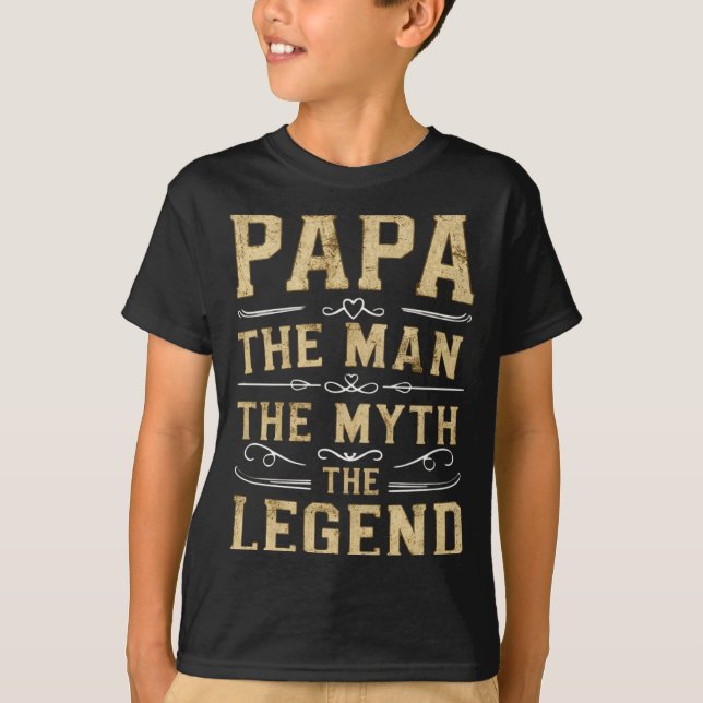 Camiseta Papa The Man The Myth The Legend Fathers Day  (Frente)