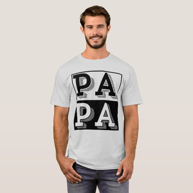 CAMISETA PAPA TIPOGRAFIA PRESENDA DIA DOS PAIS (Frente Completa)
