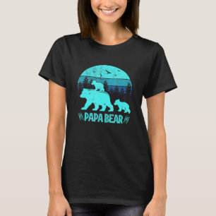 Camiseta Papa Urso 2 Cubos Pai De Gêmeos