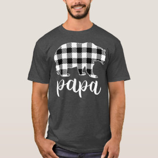Camiseta Papa Urso Cinza Buffalo Xadrez Pajama