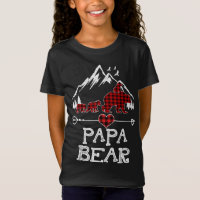 Papa Urso Natal Pajama Desenho de Xadrez Vermelha 