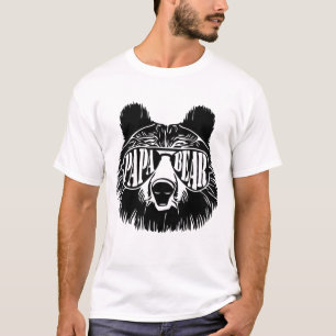 Camiseta Papa Urso Óculos de sol Pai Dia de os pais Avô