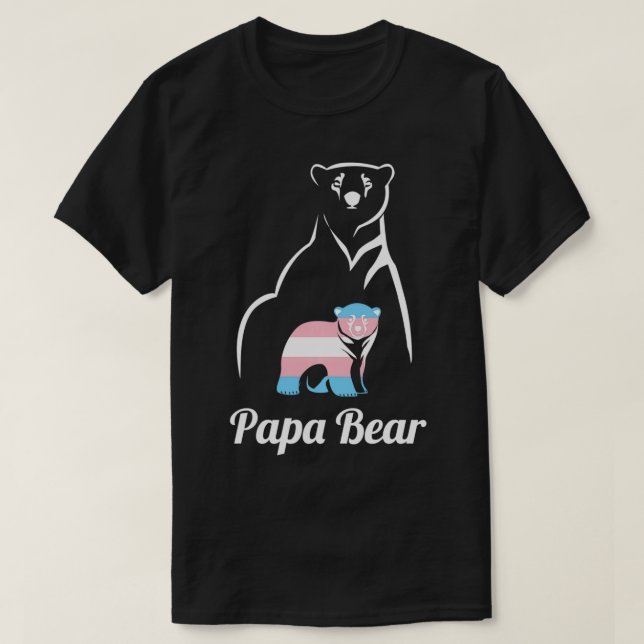 Camiseta Papa Urso Transgênero Pai Transgênere Transgênere  (Frente do Design)