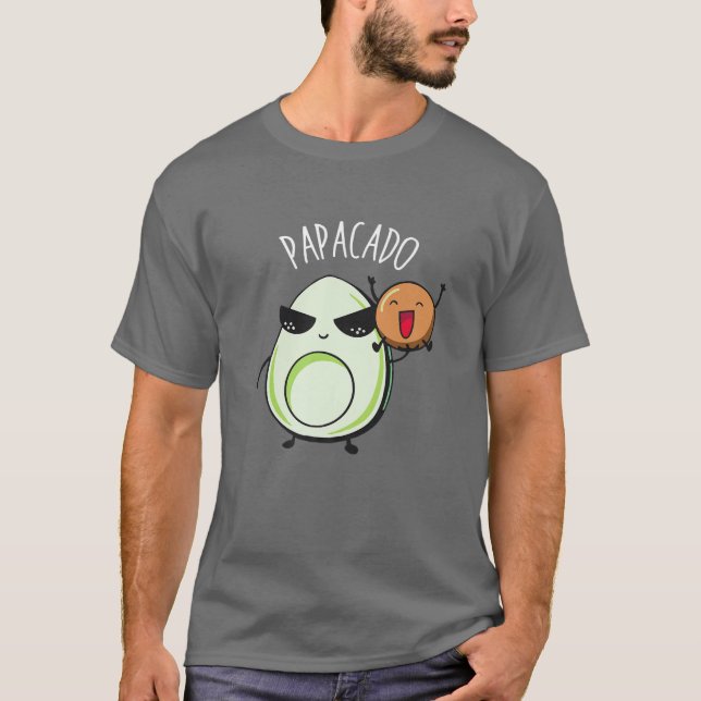 Camiseta Papacado Avocado Pajamas Men Pai Anunciando Fath (Frente)