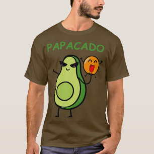 Camiseta Papacado Engraçado Pai Marido Avocado Lover Cu